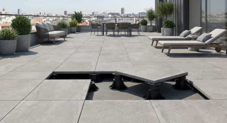 dalles sur plots etc